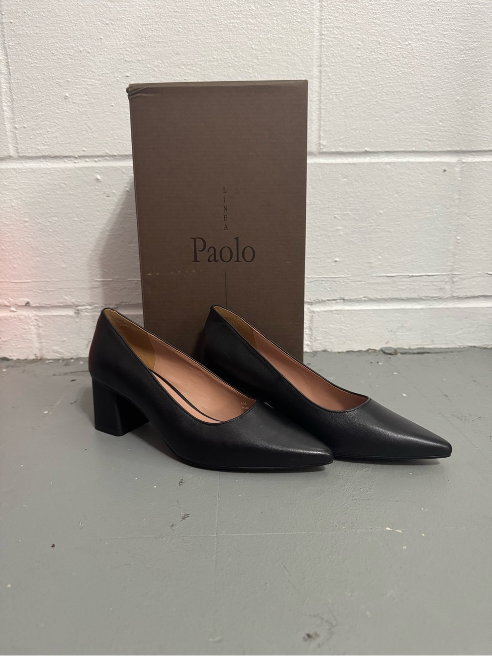 Linea Paolo Bilson Heels – Black Pointed Toe Pumps